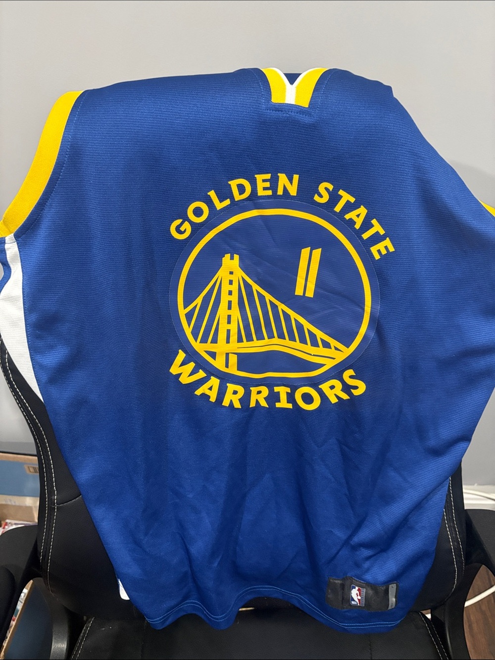 Golden State Warriors Youth Basketball Jersey - Blue/Yellow